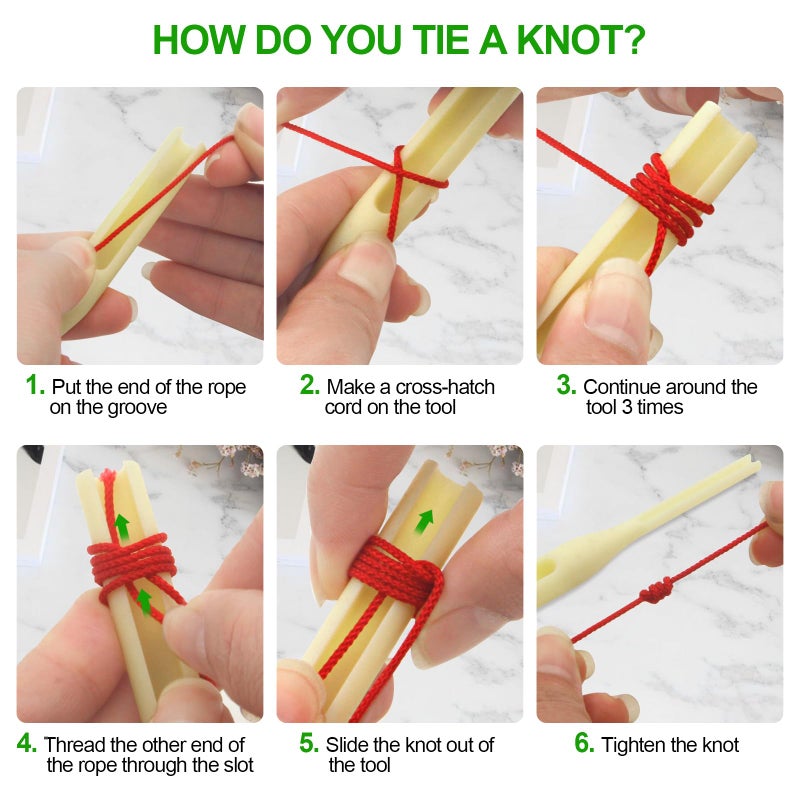 CATOSUM Rosary Cord Knotting Tool  Rosary Making Supplies  Rosary Making Kit  Cord Knot Tying Tool for Beads for Rosary Making - Image 2